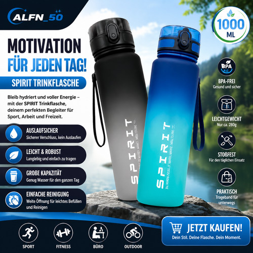 Sport trinkflasche 1l - trinkflasche,