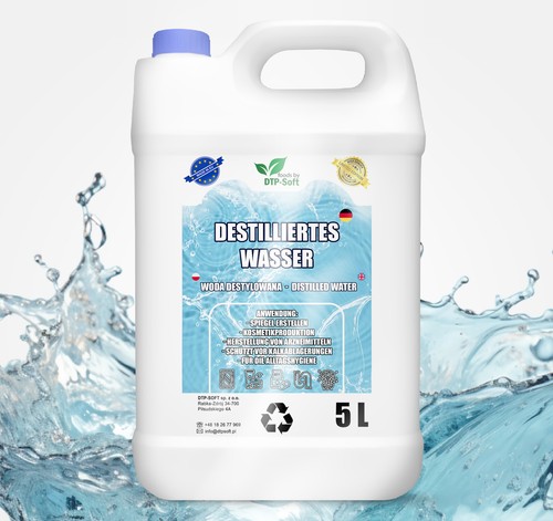 Liter destilliertes wasser - 5,