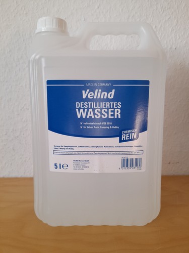 Destilliertes wasser velind - wasser, 5