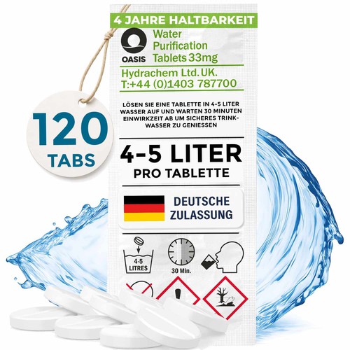 120 trinkwasser tabletten - 120,