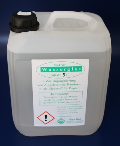 Wasserglas abdichten - l,